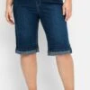 Sheego Jeans Shorts - Blue Denim