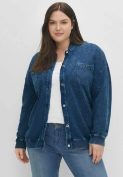 Sheego Jeansjacke - Nachtblau