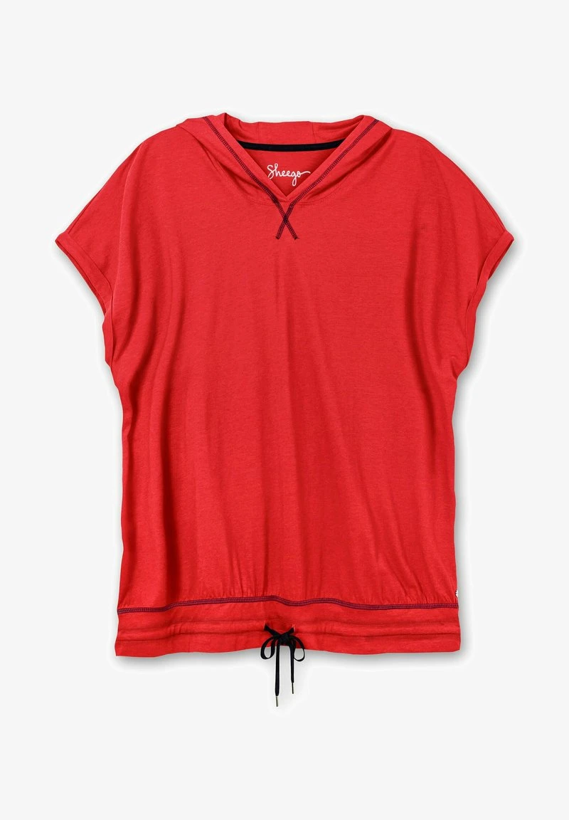 Sheego T-Shirt Basic - Mohnrot 7 Sheego T-Shirt Basic - Mohnrot – Bild 5