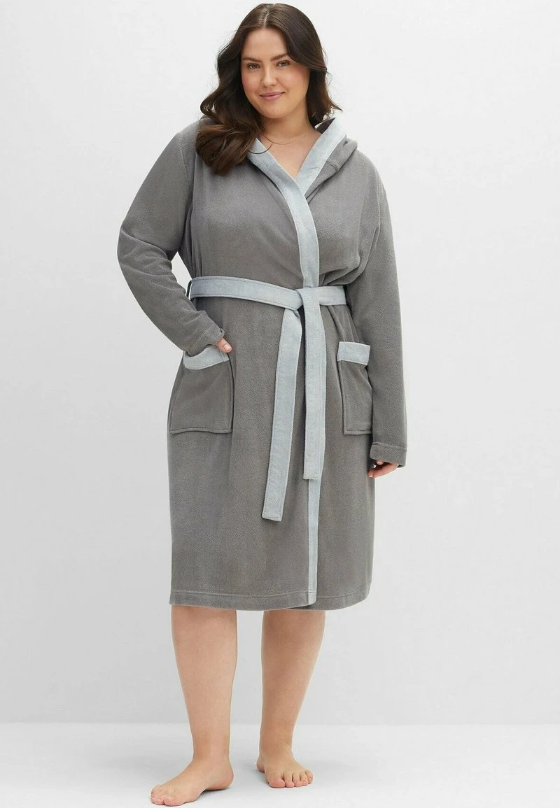 Sheego Bademantel - Grau 3 Sheego Bademantel - Grau