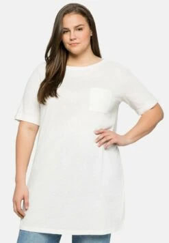 Sheego T-Shirt Basic - Offwhite