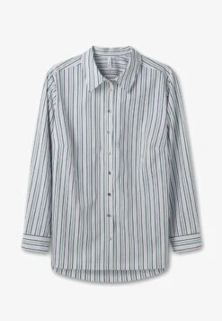 Sheego Hemdbluse - Weiß Gestreift 12 Sheego Hemdbluse - Weiß Gestreift -Sheego 5ff6ddd63e4e46849b55638f633c9152