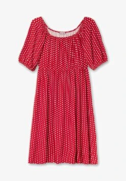 Sheego Jerseykleid - Rot Gemustert -Sheego 606b2b63a40e4eefa596fd142f5f72c1