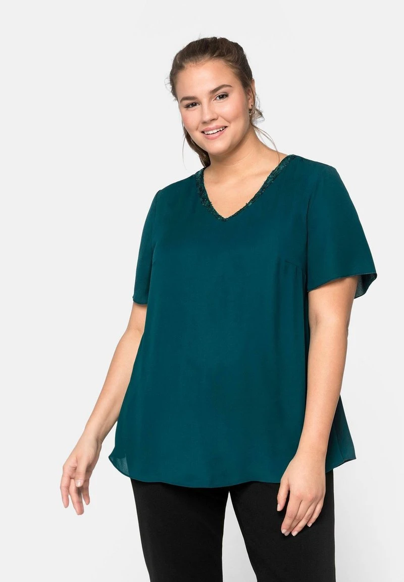 Sheego Bluse - Deep Green 8 Sheego Bluse - Deep Green – Bild 6
