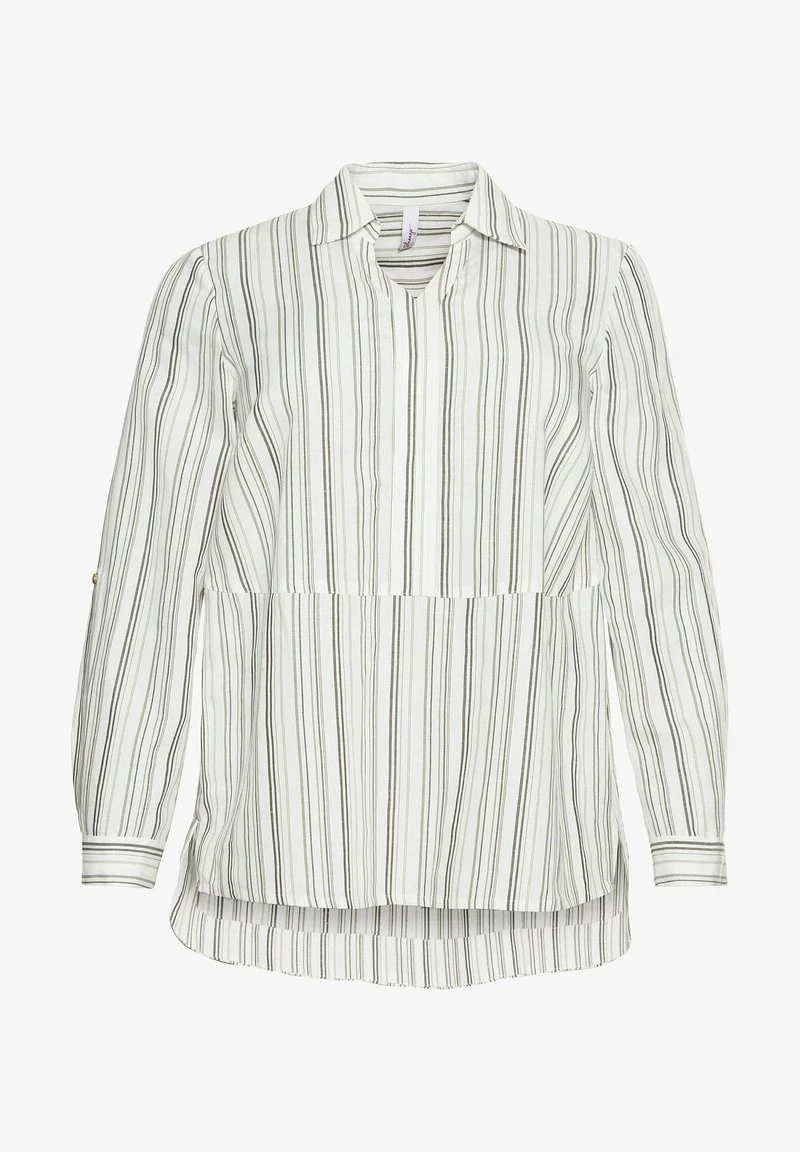 Sheego Bluse - Offwhite Gestreift 7 Sheego Bluse - Offwhite Gestreift – Bild 5