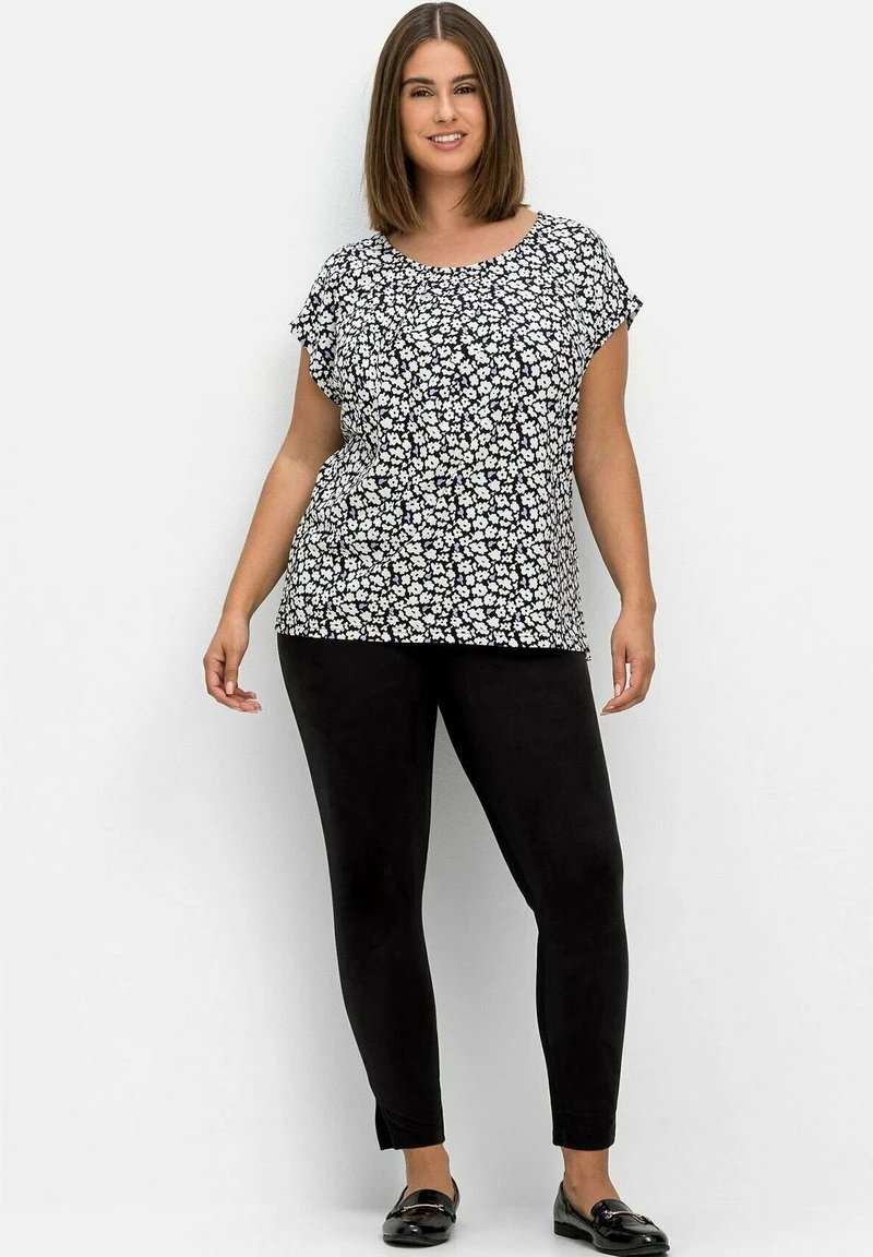 Sheego T-Shirt Print - Schwarz Gemustert 4 Sheego T-Shirt Print - Schwarz Gemustert – Bild 2