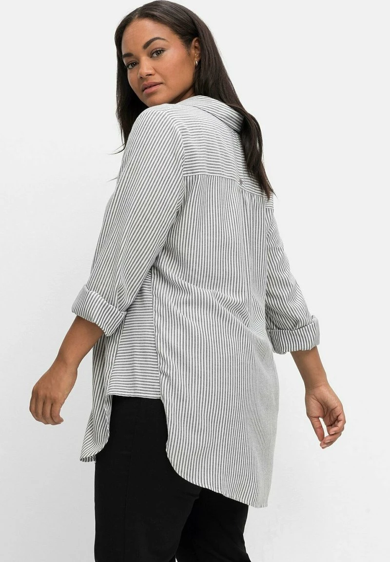 Sheego Bluse - Schwarz Gestreift 7 Sheego Bluse - Schwarz Gestreift – Bild 5