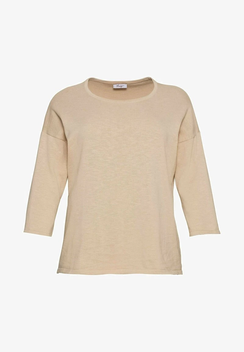 Sheego Strickpullover - Beigefarben 7 Sheego Strickpullover - Beigefarben – Bild 5