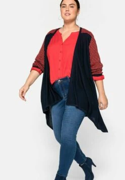 Sheego Strickjacke - Nachtblau -Sheego 625088a407f740c09ffc84467f8e39e4