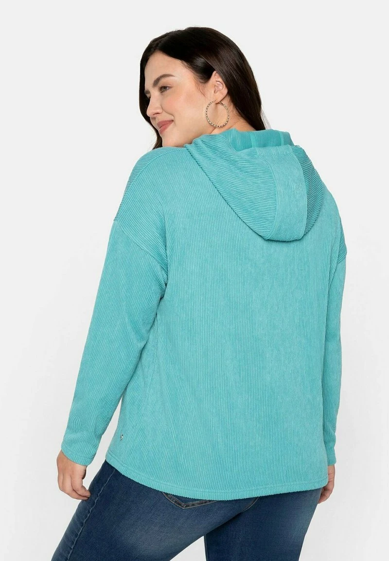 Sheego Kapuzenpullover - Aqua 5 Sheego Kapuzenpullover - Aqua – Bild 3