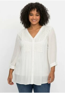 Sheego 17 Sheego Hemdbluse - Weiß