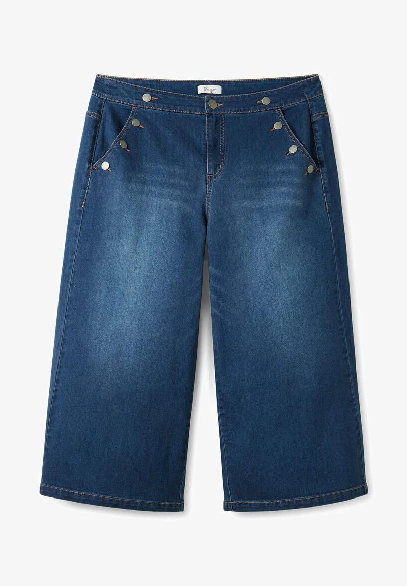 Sheego Flared Jeans - Blue Used Denim 7 Sheego Flared Jeans - Blue Used Denim – Bild 5