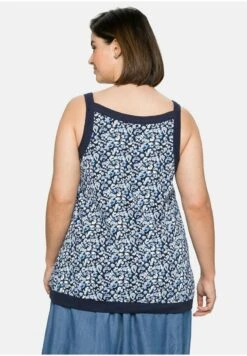 Sheego Top - Mittelblau Bedruckt -Sheego 6515ac1cc9b84a1e9bc40745ba83aecd