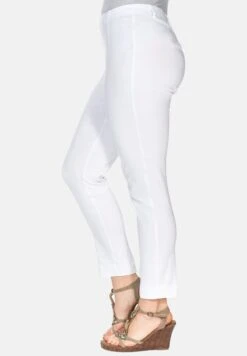 Sheego BENGALIN - Stoffhose - White -Sheego 653eb0cad40c490aaeea984ee75f1afd