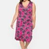 Sheego Jerseykleid - Pink Bedruckt