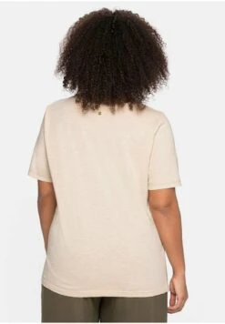 Sheego T-Shirt Basic - Natur -Sheego 66a58e331e2049938c8247bbafec3036