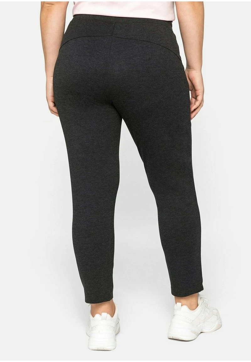 Sheego Jogginghose - Dunkelgrau Meliert 4 Sheego Jogginghose - Dunkelgrau Meliert – Bild 2