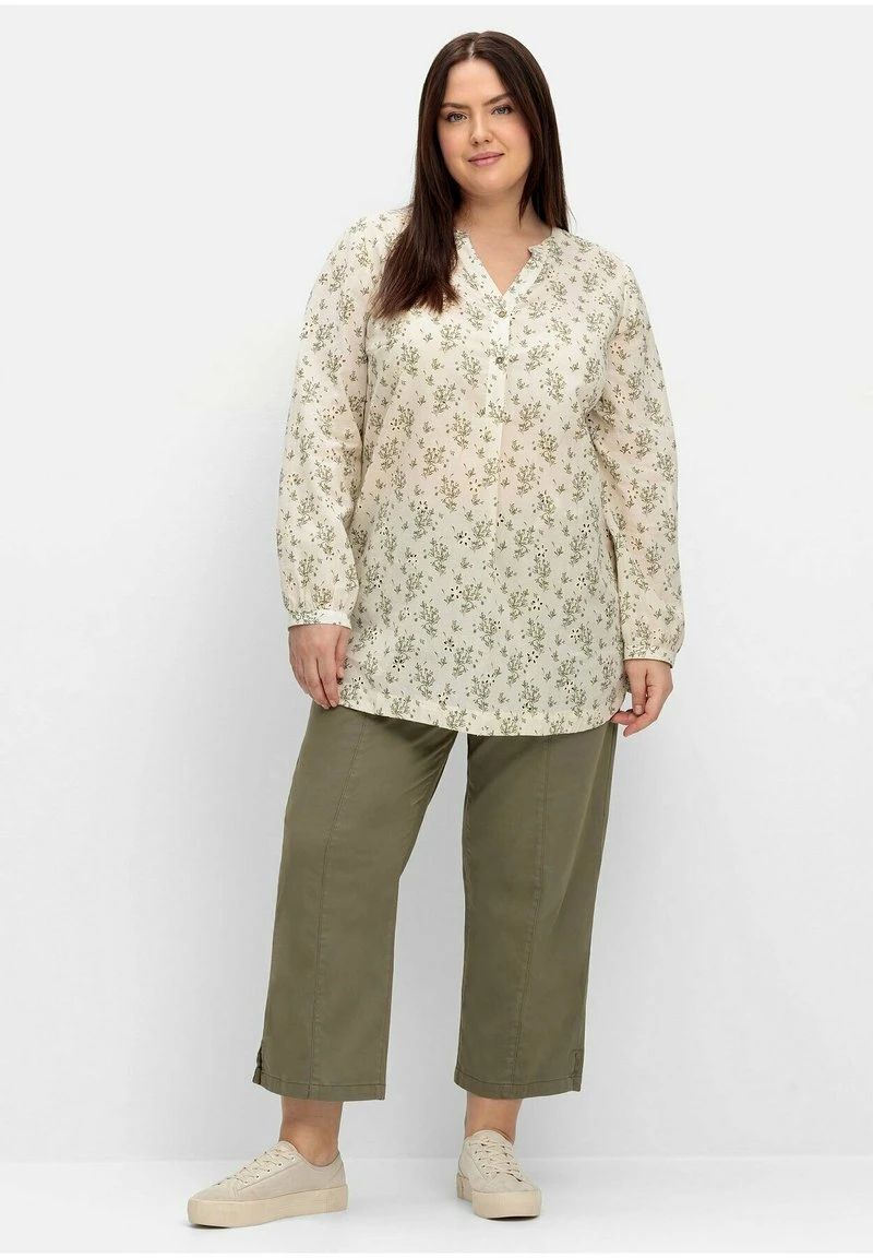 Sheego WEITE 7/8-HOSE - Stoffhose - Khaki 4 Sheego WEITE 7/8-HOSE - Stoffhose - Khaki – Bild 2