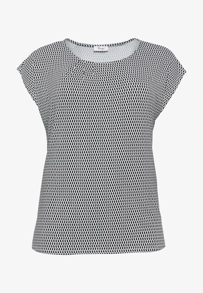 Sheego T-Shirt Print - Black/ White 7 Sheego T-Shirt Print - Black/ White – Bild 5
