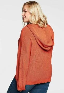 Sheego Strickpullover - Kupferfarben -Sheego 67f2279d5ec34563837bcc749857fb71