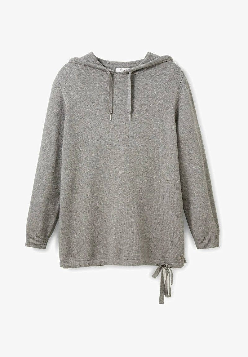 Sheego Kapuzenpullover - Grau Meliert 7 Sheego Kapuzenpullover - Grau Meliert – Bild 5