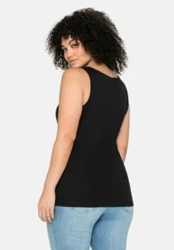 Sheego TANK - Top - Schwarz -Sheego 6828013dafd34e8ebd6c8802479e5d68