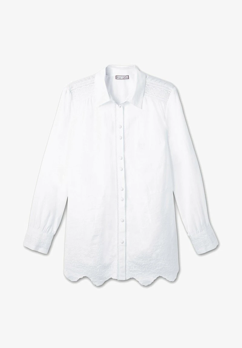 Sheego Hemdbluse - Weiß 7 Sheego Hemdbluse - Weiß – Bild 5