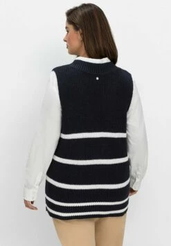 Sheego Strickpullover - Nachtblau Gestreift 10 Sheego Strickpullover - Nachtblau Gestreift -Sheego 691dd8a118a54ff586922e6480d93e30