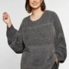 Sheego Strickpullover - Rauchgrau 2 Sheego Strickpullover - Rauchgrau -Sheego 694a708d736642889edbbdd58b0f55d2