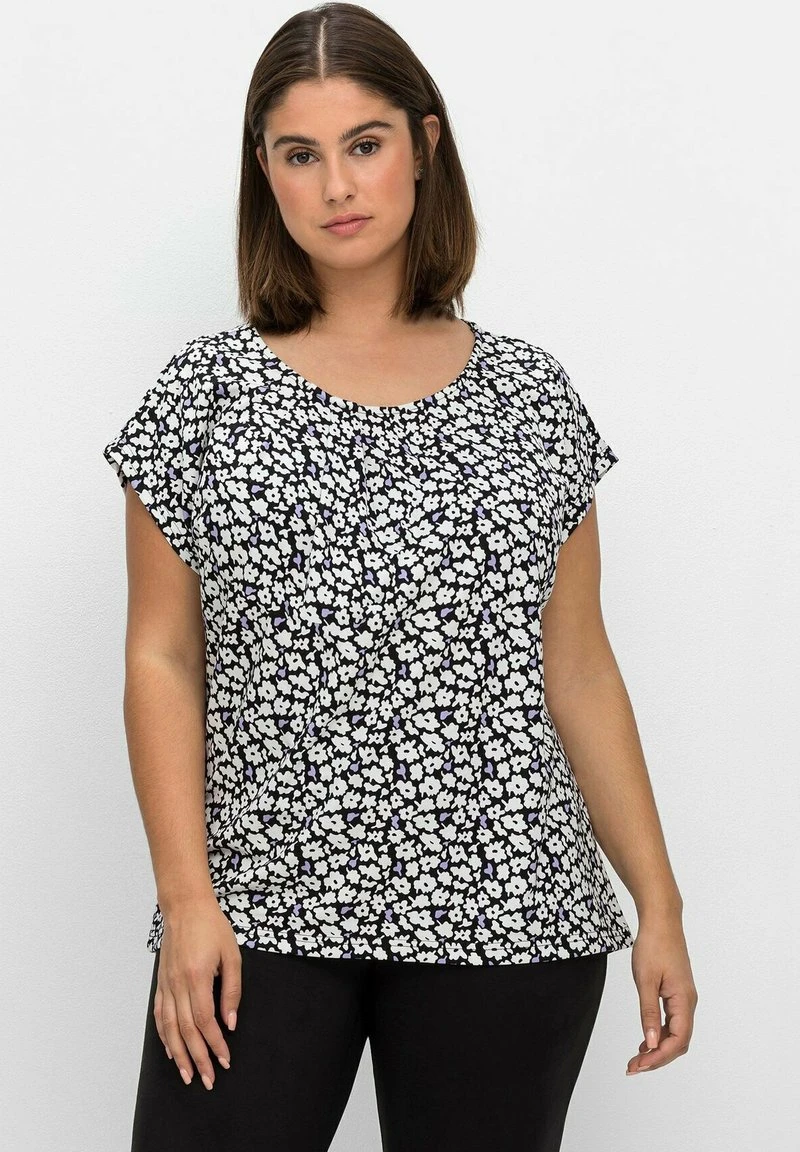 Sheego T-Shirt Print - Schwarz Gemustert 3 Sheego T-Shirt Print - Schwarz Gemustert