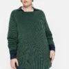 Sheego Strickpullover - Tiefgrün 1 Sheego Strickpullover - Tiefgrün -Sheego 69da87c3df1d49e094cf85467481e08c