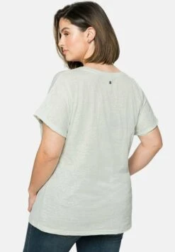 Sheego T-Shirt Print - Blassaqua -Sheego 6aebd3ce8a3849de95ac35dffa023b34