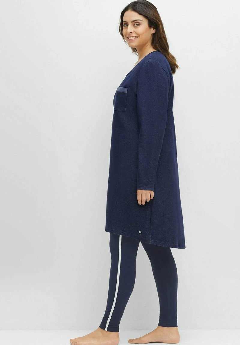 Sheego Nachthemd - Marine Blau 4 Sheego Nachthemd - Marine Blau – Bild 2
