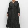 Sheego Maxikleid - Schwarz Gemustert -Sheego 6b1754ccf78e49b196425af26563ec7b