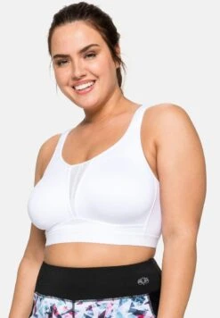 Sheego Sport-BH Mit Mittlerer Stützkraft - Weiß