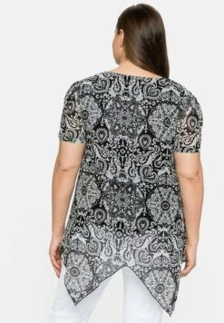 Sheego Bluse - Black/ White -Sheego 6be1b5f3c784454baeb7b9056602e24f