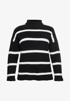 Sheego Strickpullover - Black/ White -Sheego 6c34b361a4e941c39a2148b98392d1f4