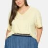 Sheego T-Shirt Print - Hellgelb -Sheego 6d5628603c624b07bab5131956a81d95