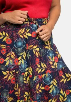 Sheego A-Linien-Rock - Marine Bedruckt -Sheego 6d70a4728670412492f35f396e5d030e