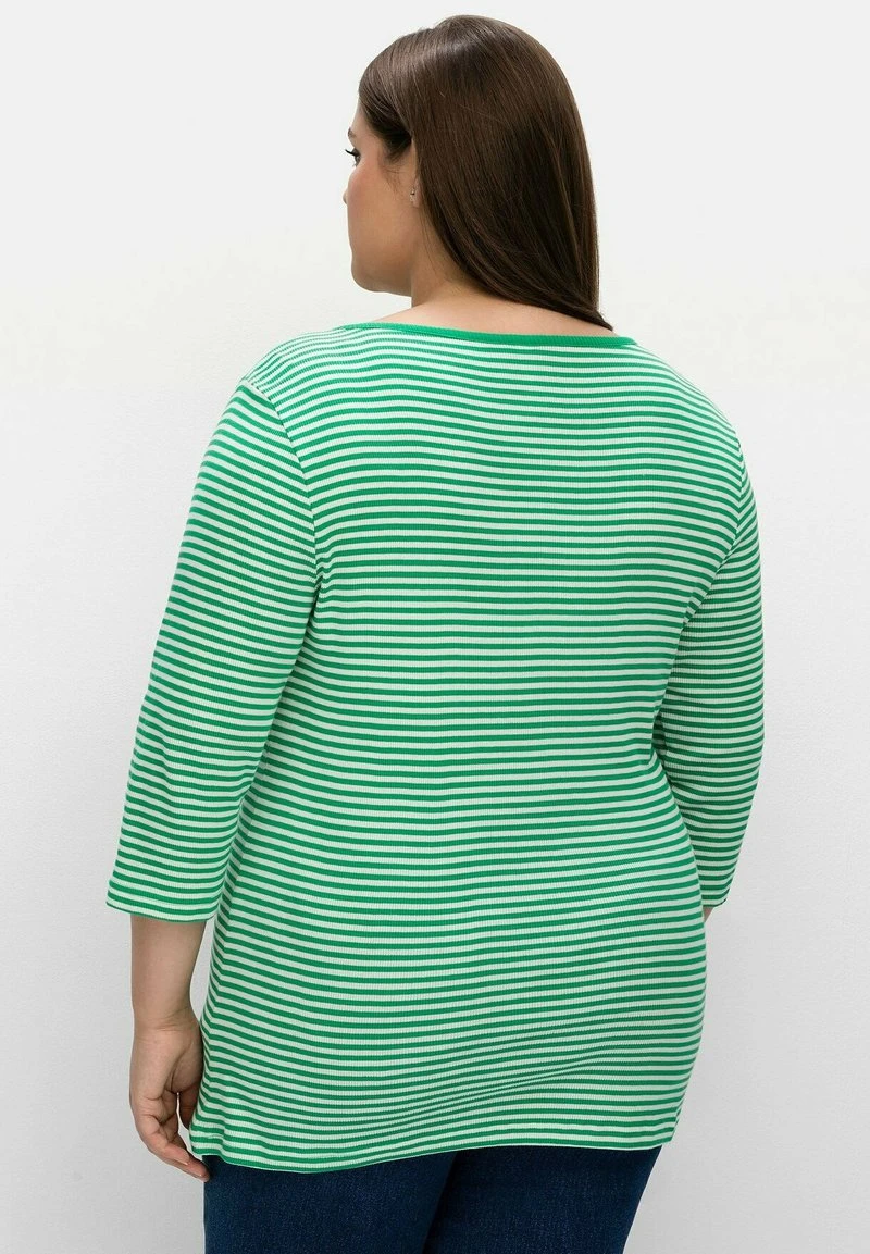 Sheego Langarmshirt - Blattgrün 5 Sheego Langarmshirt - Blattgrün – Bild 3