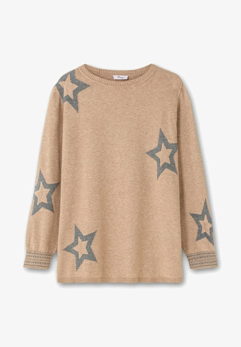 Sheego Strickpullover - Beigefarben Meliert 7 Sheego Strickpullover - Beigefarben Meliert – Bild 5
