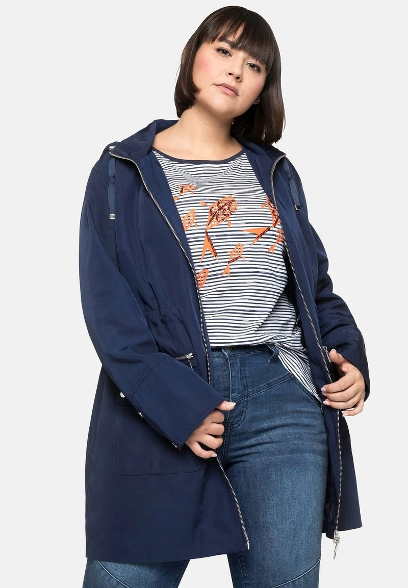 Sheego Kurzmantel - Marine 8 Sheego Kurzmantel - Marine – Bild 6