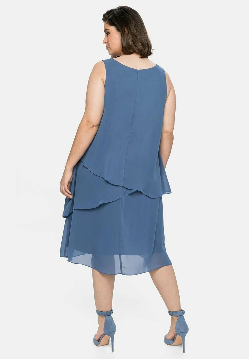 Sheego Cocktailkleid/festliches Kleid - Rauchblau 5 Sheego Cocktailkleid/festliches Kleid - Rauchblau – Bild 3