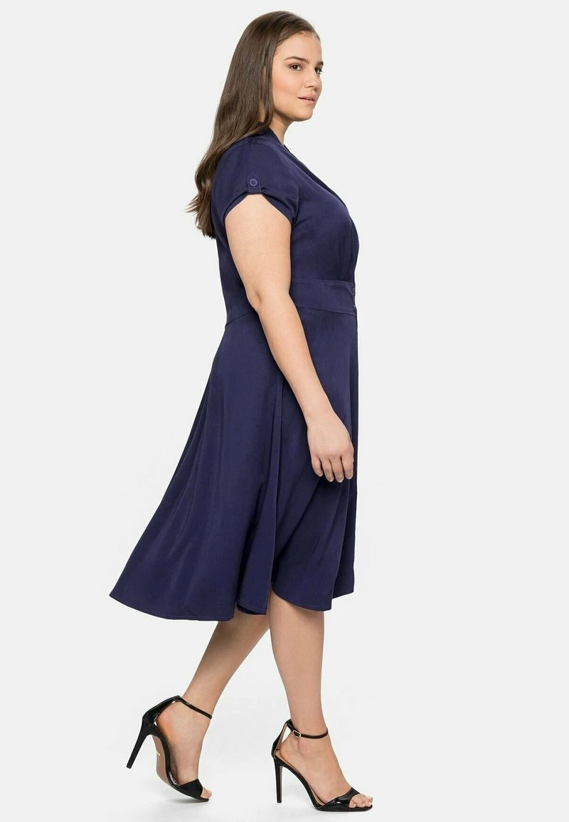 Sheego Blusenkleid - Nachtlila 6 Sheego Blusenkleid - Nachtlila – Bild 4