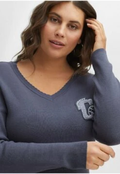 Sheego Strickkleid - Indigo 11 Sheego Strickkleid - Indigo -Sheego 702c8eaa107b44538fee8a4353a98a81