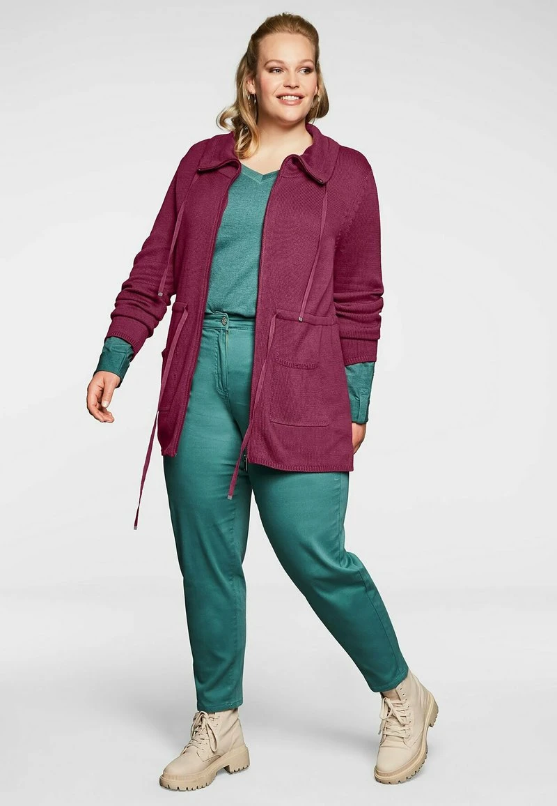 Sheego Strickjacke - Himbeere 4 Sheego Strickjacke - Himbeere – Bild 2