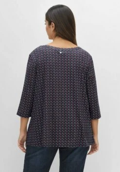 Sheego 3/4-ARM - Langarmshirt - Nachtblau Bedruckt -Sheego 70fc68082b92468b9a9c05a08a137acf