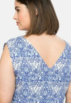 Sheego MIDI - Freizeitkleid - Weiß Bedruckt -Sheego 71a005c60d764b488237b1c7e9a1b973