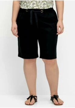 Sheego BERMUDAS - Shorts - Schwarz