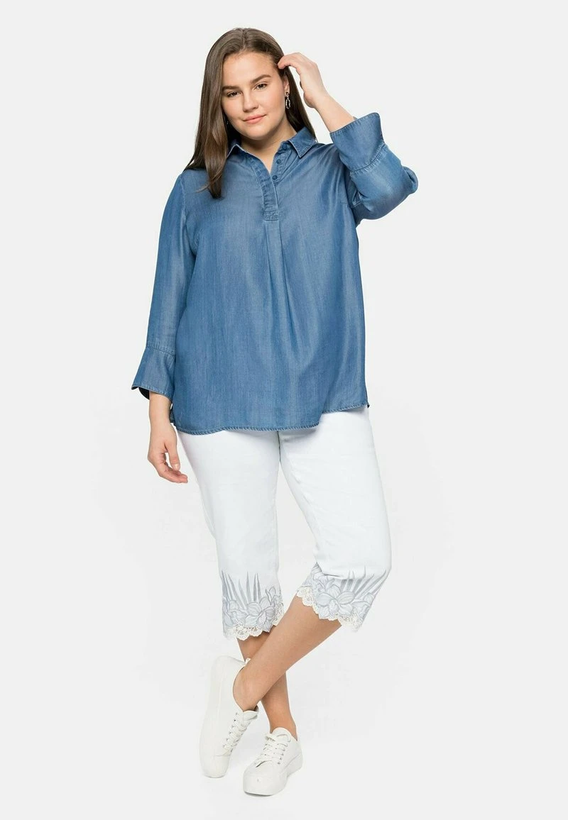 Sheego Bluse - Light Blue Denim 4 Sheego Bluse - Light Blue Denim – Bild 2